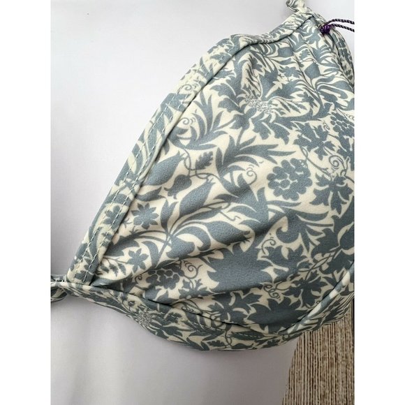 Antonio Melani Liberty of London Triangle Bikini Set Sz 10/12 Bluish‎ Gray - Picture 3 of 8